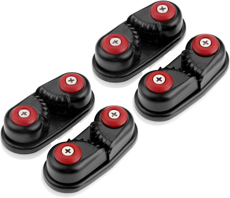 Yetaha 4 Pack Kayak Cam Cleat, Fast Entry Kayak Cleats Marine Aluminum Cam Cleats for Boat Canoe Sailing Sailboat Dinghy Accessories - Image 1